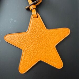 Coach Leather Star Bag Charm in Orange from Loved Denim Laurel